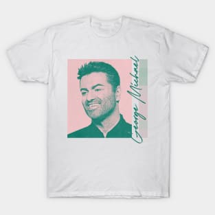 George Michael / Retro Duotone Fan Design T-Shirt